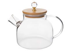 Чайник заварочный с крышкой и ситечком Crystal 1л 605-001