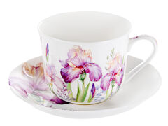 Чашка для чаю з блюдцем Іриси 470мл 924-784
